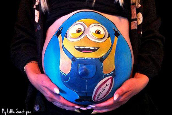 Pocakfestés kismamáknak - Fotókon a legújabb trend a babavárás alatt