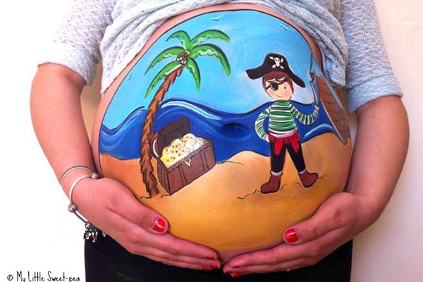 Pocakfestés kismamáknak - Fotókon a legújabb trend a babavárás alatt