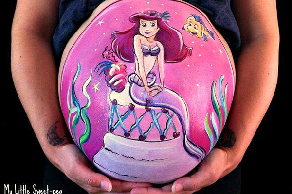 Pocakfestés kismamáknak - Fotókon a legújabb trend a babavárás alatt