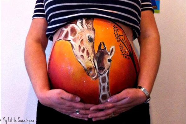 Pocakfestés kismamáknak - Fotókon a legújabb trend a babavárás alatt