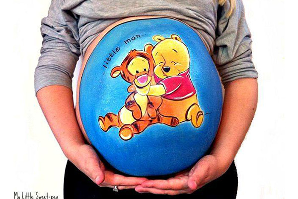 Pocakfestés kismamáknak - Fotókon a legújabb trend a babavárás alatt