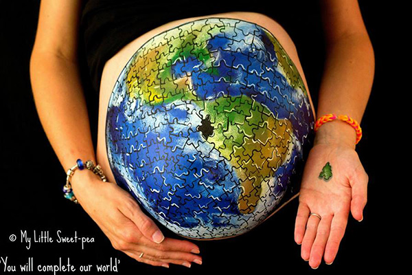 Pocakfestés kismamáknak - Fotókon a legújabb trend a babavárás alatt