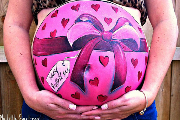 Pocakfestés kismamáknak - Fotókon a legújabb trend a babavárás alatt