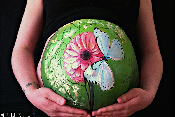 Pocakfestés kismamáknak - Fotókon a legújabb trend a babavárás alatt