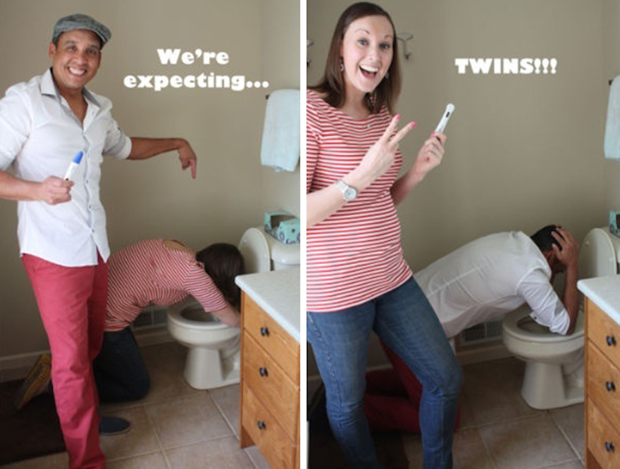 Babát vársz? Fotókon 15 aranyos és vicces ötlet, hogyan tudasd az örömhírt a családdal, barátokkal
