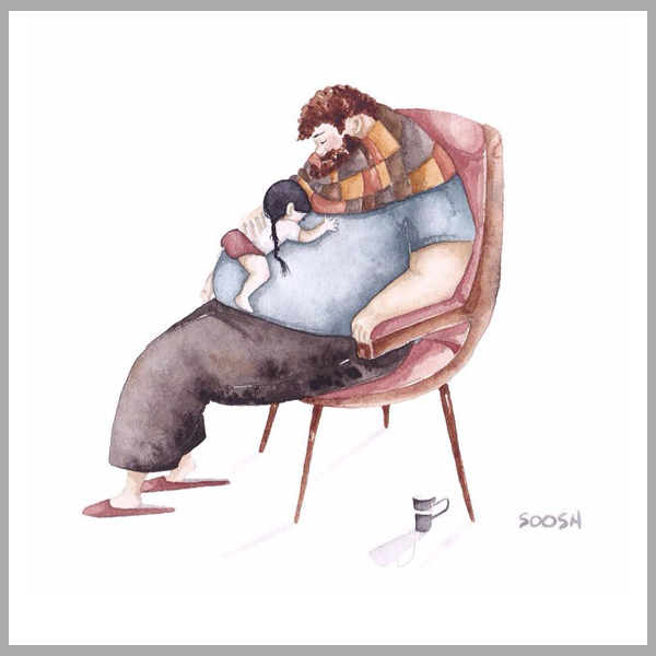 Így szeretik az apukák a kislányukat! 10 szívmelengető rajz, ami tökéletesen megmutatja, milyen a jó apa-lánya kapcsolat 