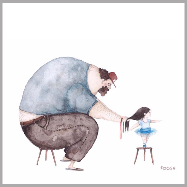 Így szeretik az apukák a kislányukat! 10 szívmelengető rajz, ami tökéletesen megmutatja, milyen a jó apa-lánya kapcsolat 