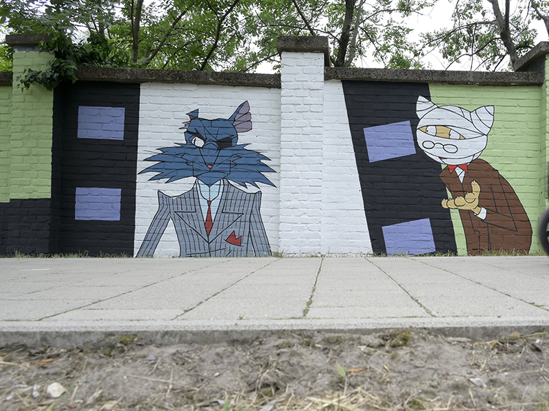Vuk, Grabowski, Sebaj Tóbiás - Magyar rajzfilmhősöket festettek a Pasaréti út egyik unalmas kerítésére - Nézzétek meg!